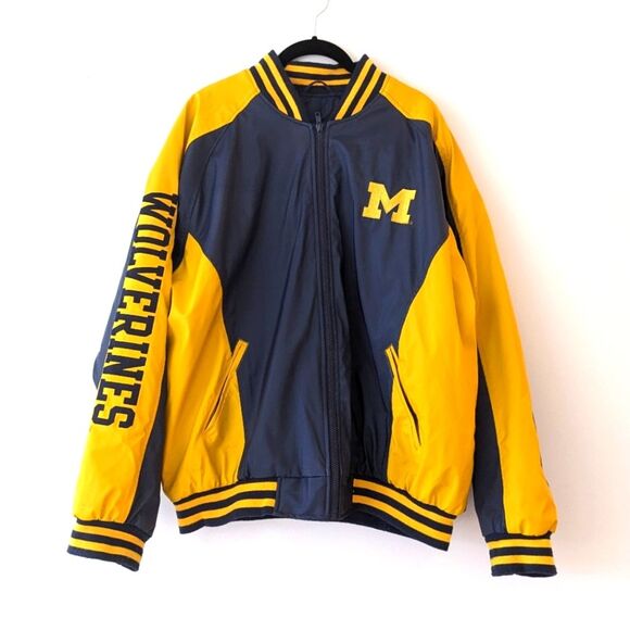 Steve & Barry's Vintage Y2K University of Michigan Wolverines Varsity Jacket